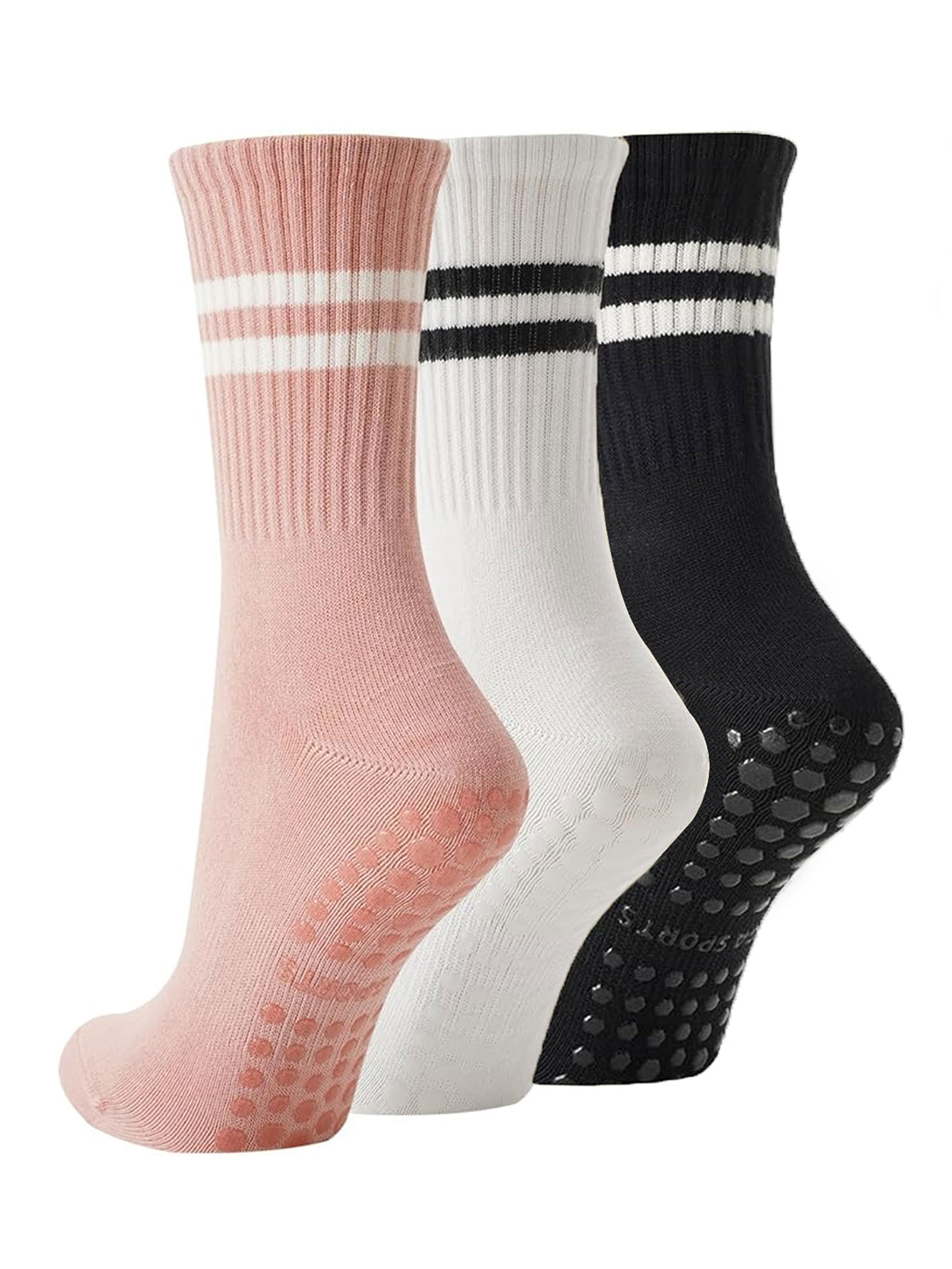 Medias Para Pilates Y Yoga - 3 Paia di Calzini da Yoga,