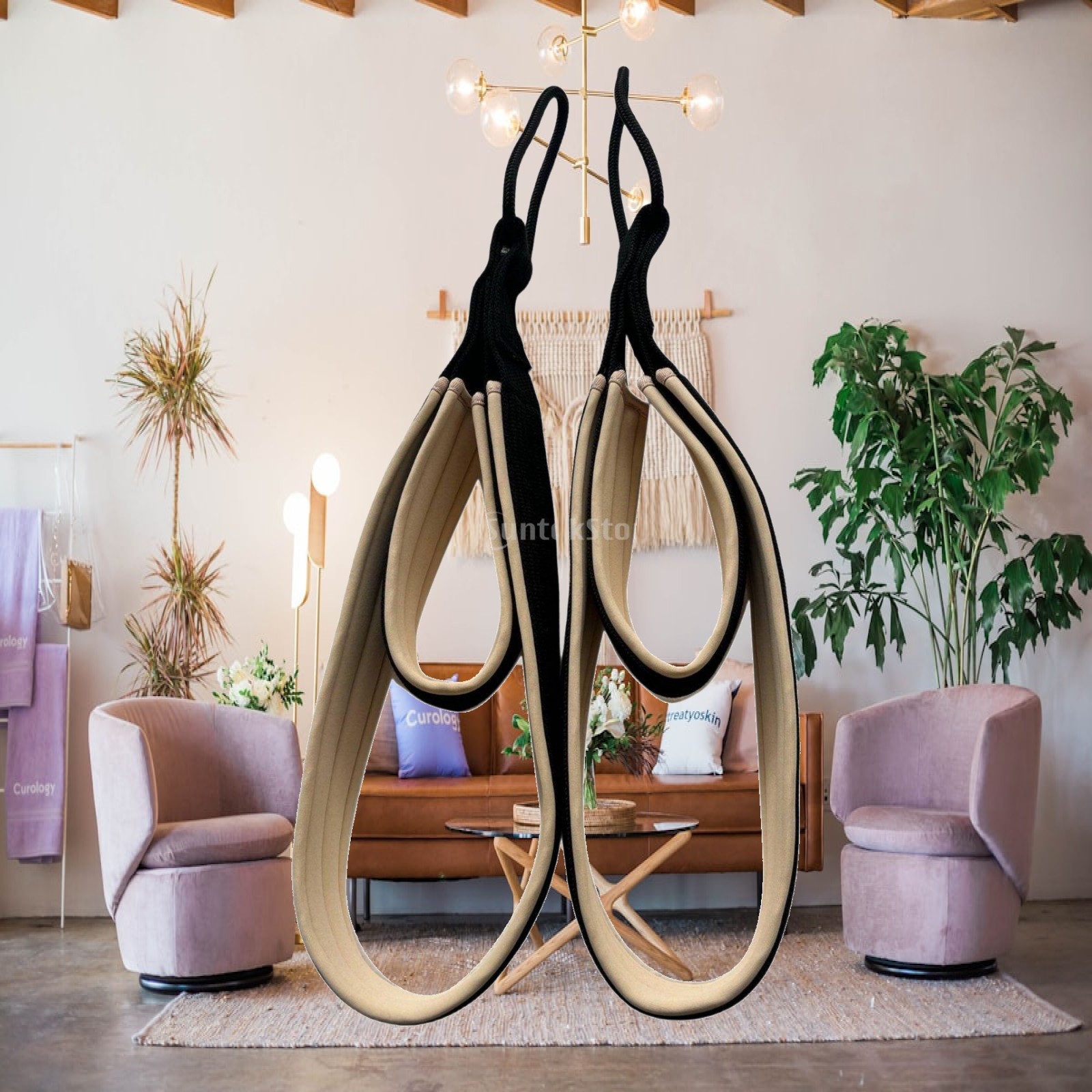 Pilates & Yoga Vida - Impugnatura per Pilates, Cinghia Antiscivolo per