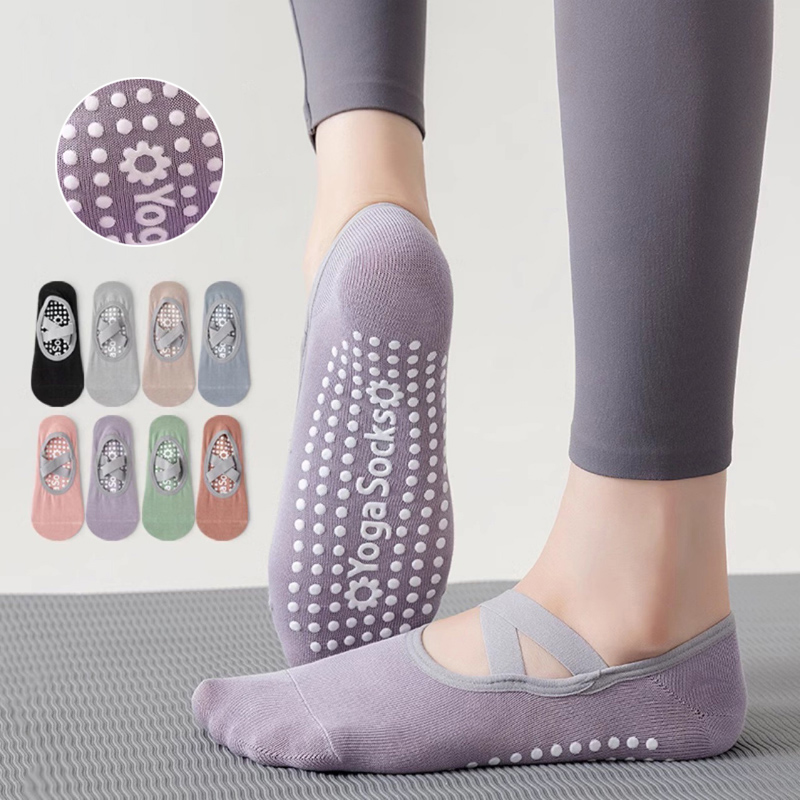 Pilate Yoga Workout - Calzini da yoga con fondo in