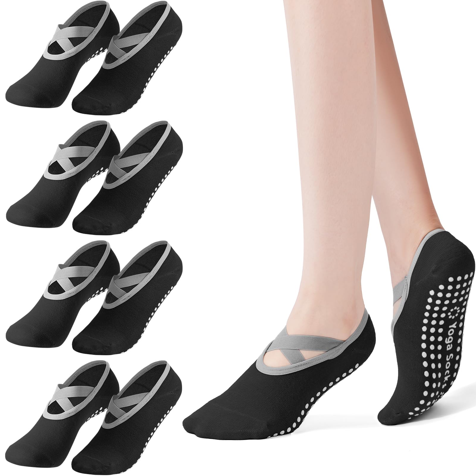 Medias Para Pilates Y Yoga - Confezione da 4 Calzini da Pilates